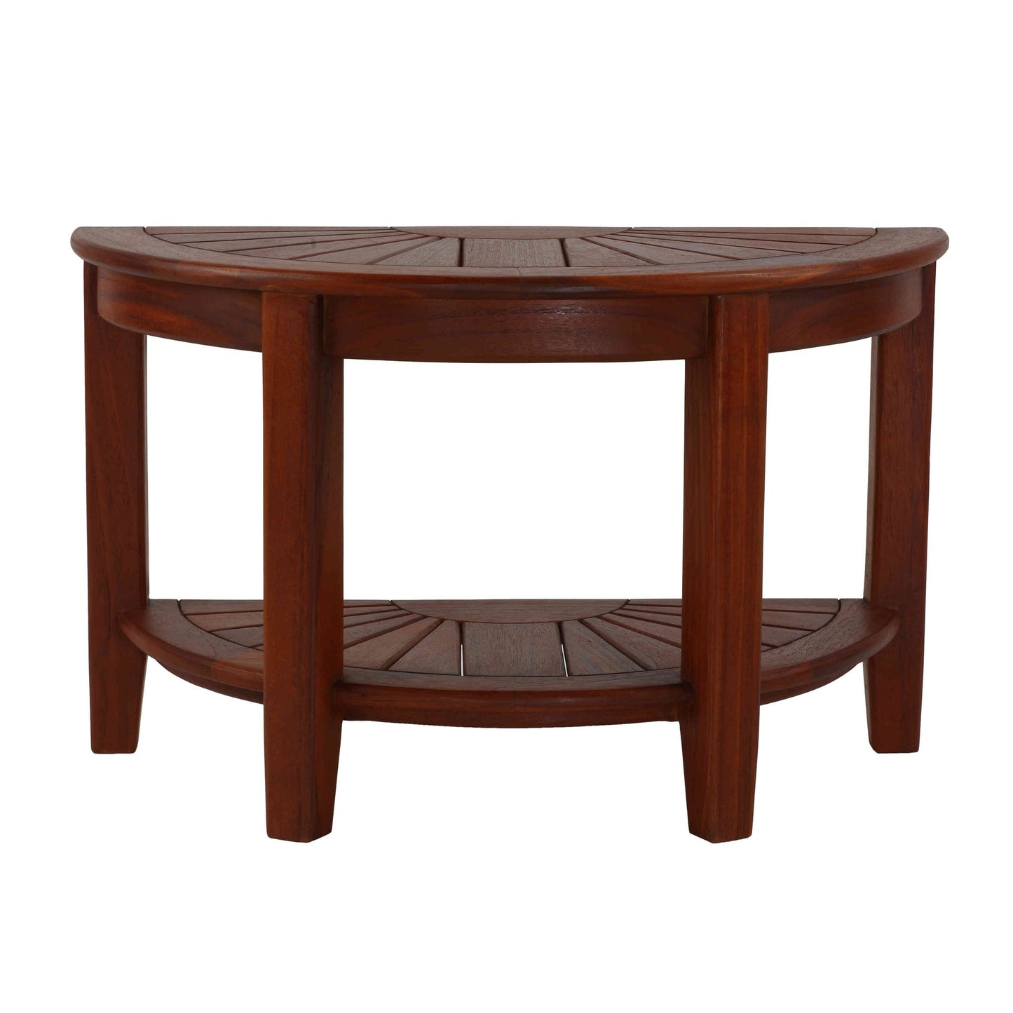 Bare Decor Chesser Solid Wood Half Circle Bench, 17"