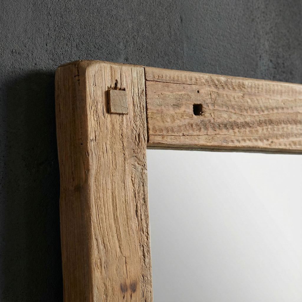 Bare Decor Dawson Wall Mount Mirror, Wood Framed