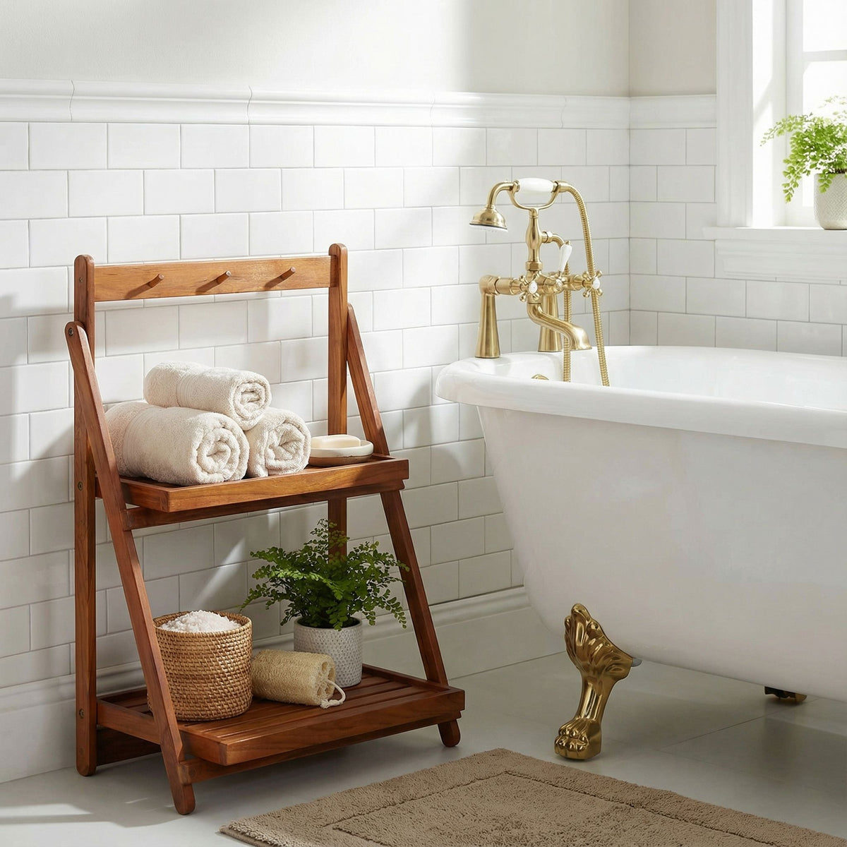 Bare Decor Mozam Standing Folding Rack