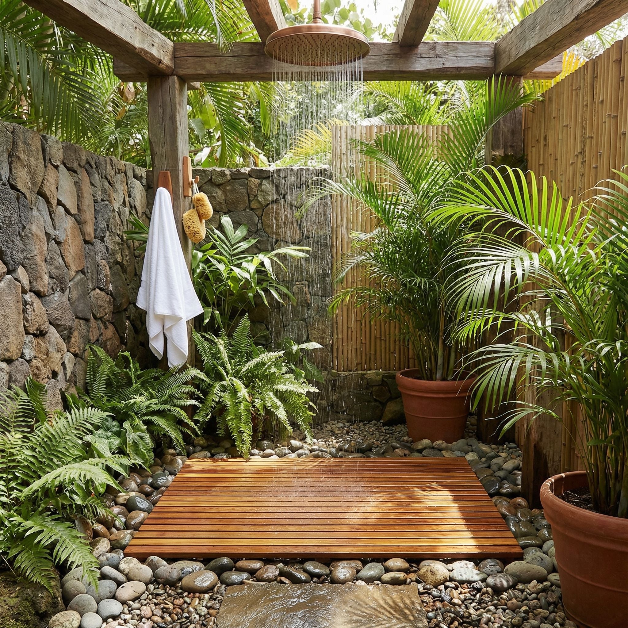 Bare Decor Zen Shower Spa Door Mat - Thumbnail 4