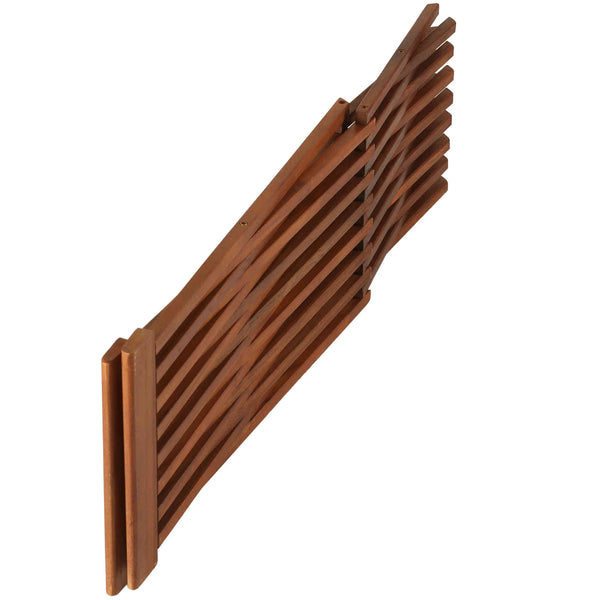 Bare Decor Leaf Folding Counterstool in Solid Teak Wood 24" high