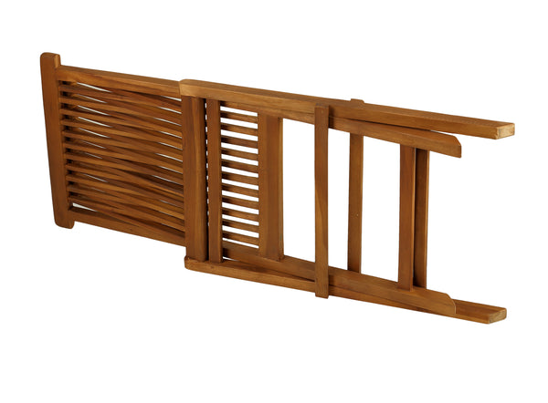 Bare Decor Vega Golden Teak Wood Outdoor Folding Chair (Set of 2)