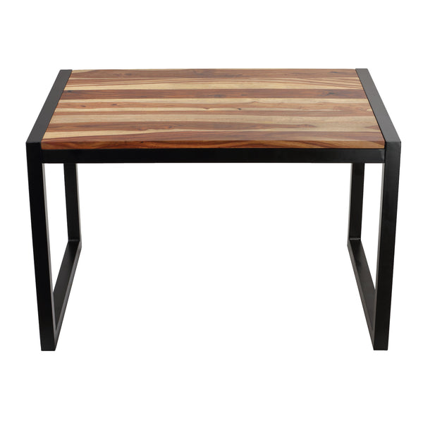 Bare Decor Delia Wood Desk Table with Metal Frame