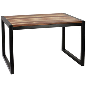 Bare Decor Delia Wood Desk Table with Metal Frame